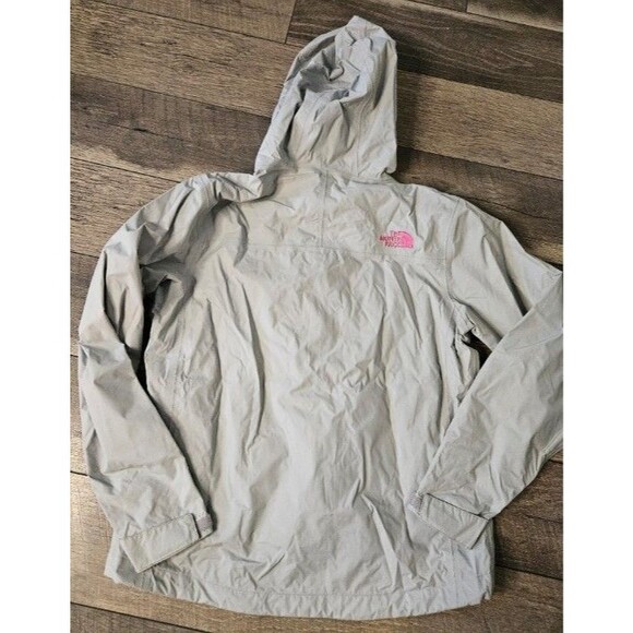 The North Face Women's HyVent Grey Rain Jacket Windbreaker Small Breast Cancer - Picture 8 of 9